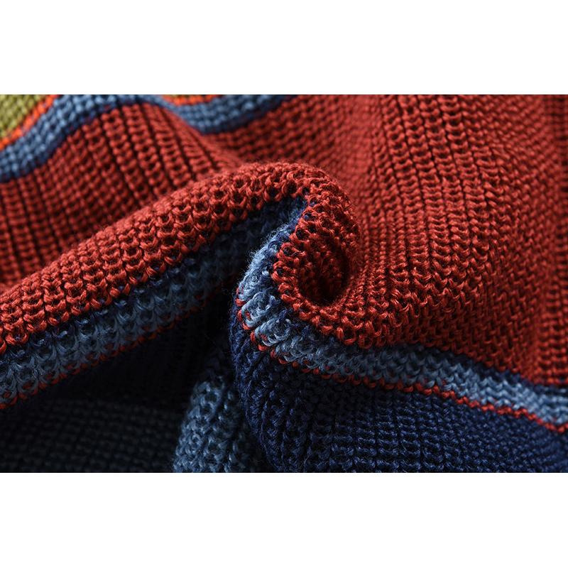 Marlon – Gestreifte Strickjacke mit Knopfleiste Herren