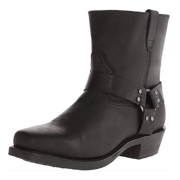 Felix - Herren Lederstiefel im Biker-Stil mit Riemen