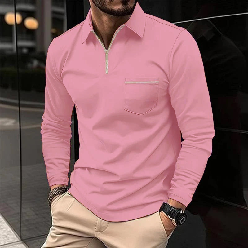 Marco – Modernes Reißverschluss-Poloshirt Herren