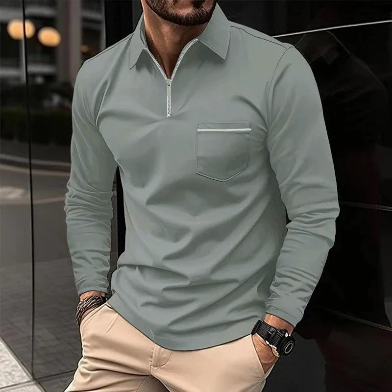 Marco – Modernes Reißverschluss-Poloshirt Herren