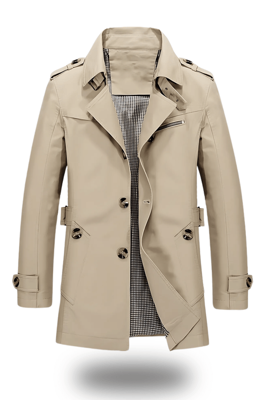 Jens Trenchcoat mit umgelegtem Kragen - Winterjacken - Armeegrün - Müller Mode