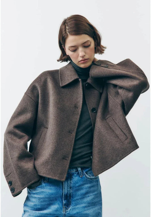 Clara - Damen Kurzjacke mit Knöpfen