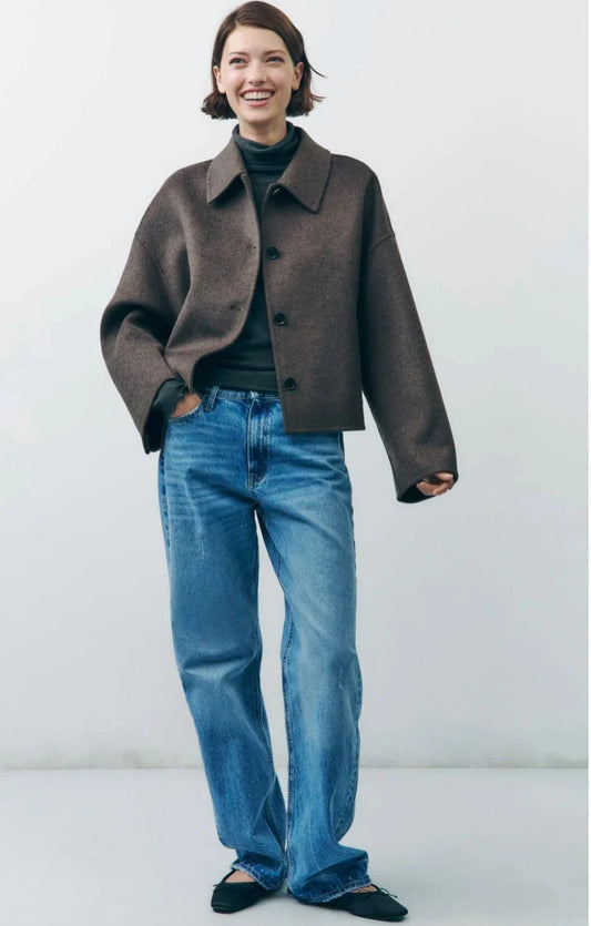 Clara - Damen Kurzjacke mit Knöpfen