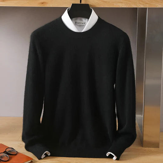 Luca - Herren kaschmir Pullover mit Rundhalsausschnitt