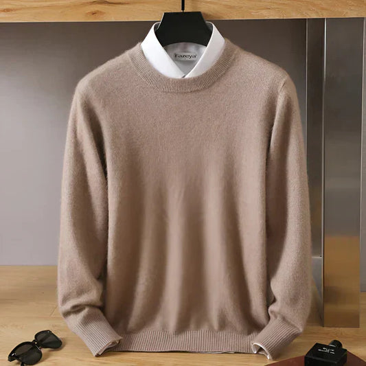 Luca - Herren kaschmir Pullover mit Rundhalsausschnitt