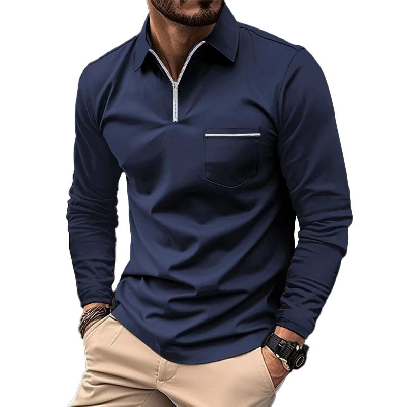 Marco – Modernes Reißverschluss-Poloshirt Herren