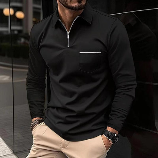 Marco – Modernes Reißverschluss-Poloshirt Herren