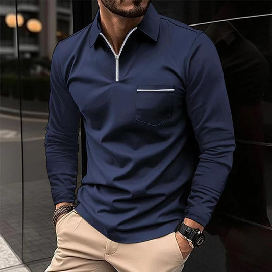 Marco – Modernes Reißverschluss-Poloshirt Herren
