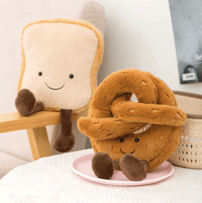 Pretzel Croissant Toast Bread Plush Toy