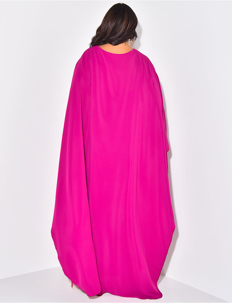 Amira – Maxikleid Damen mit Cape-Ärmeln