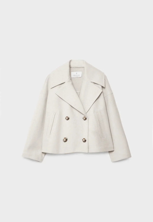 Lina – Kurzer Wollblazer im Oversized-Look für Damen