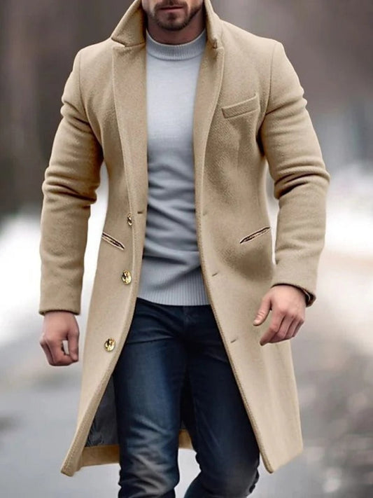 Simon – Herren Mantel mit klassischem Schnitt und eleganten Details