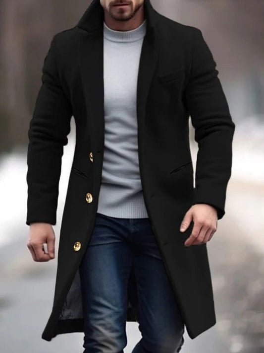Simon – Herren Mantel mit klassischem Schnitt und eleganten Details