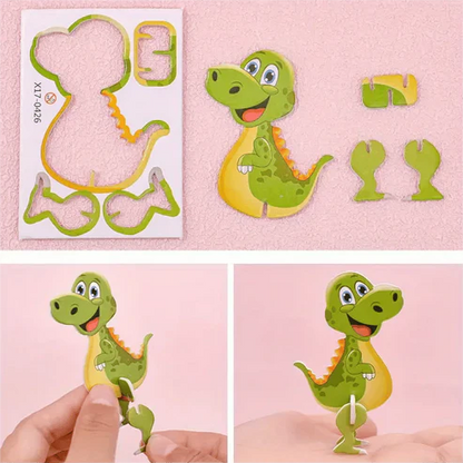 3D Cartoon Puzzle Set for Kids