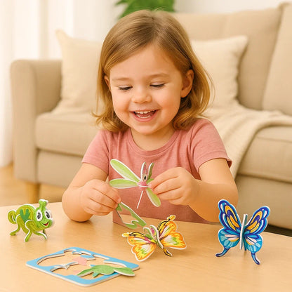3D Cartoon Puzzle Set for Kids
