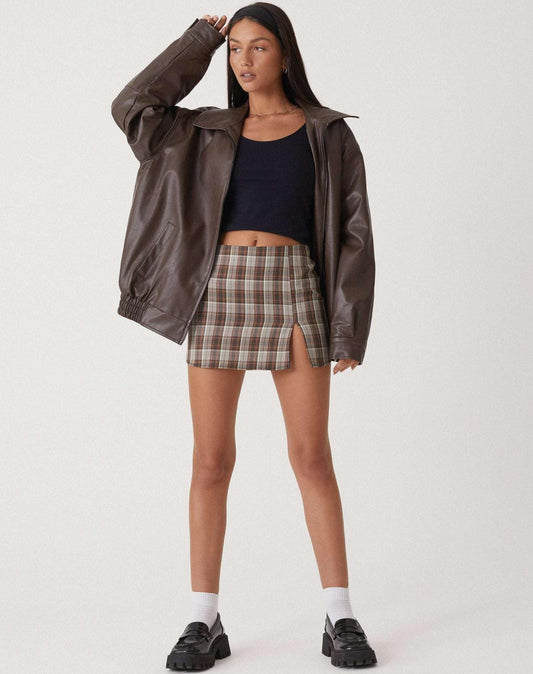 Siena – Oversize Kunstlederjacke Damen